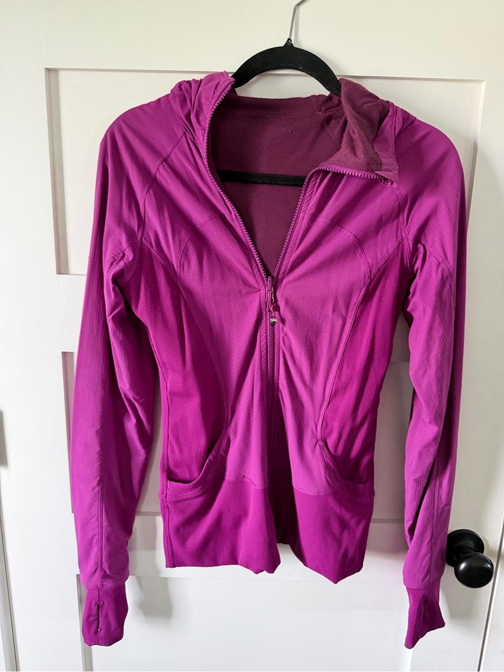 lululemon athletica Fuchsia Hooded Zip Jacket